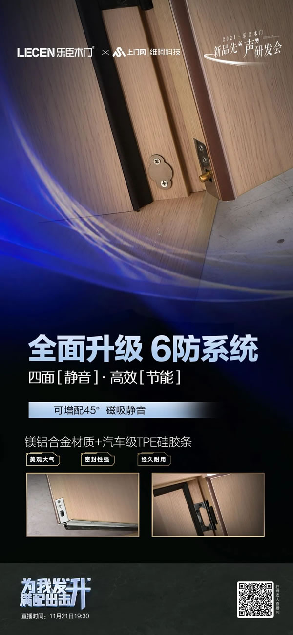 乐臣木门 | 满配 见证一个品牌的高度|2024乐臣木门新品先“声”研发会 产品全面升级