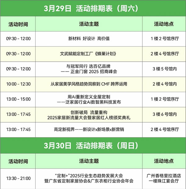 2025 CCHF丨3月29-30日展会同期活动精彩预告