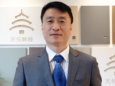 2025北京木门展,中国木门网采访天坛精板事业部总经理胡建斌